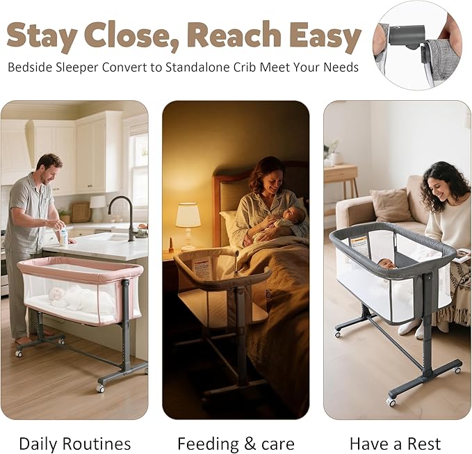 Baby Bassinet Bedside Sleeper - Image 5