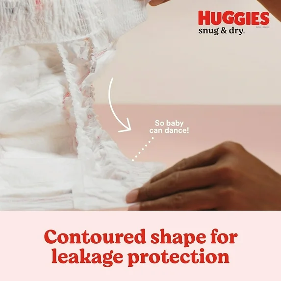 Baby Diapers, Huggies Snug & Dry Newborn Diapers - Image 2