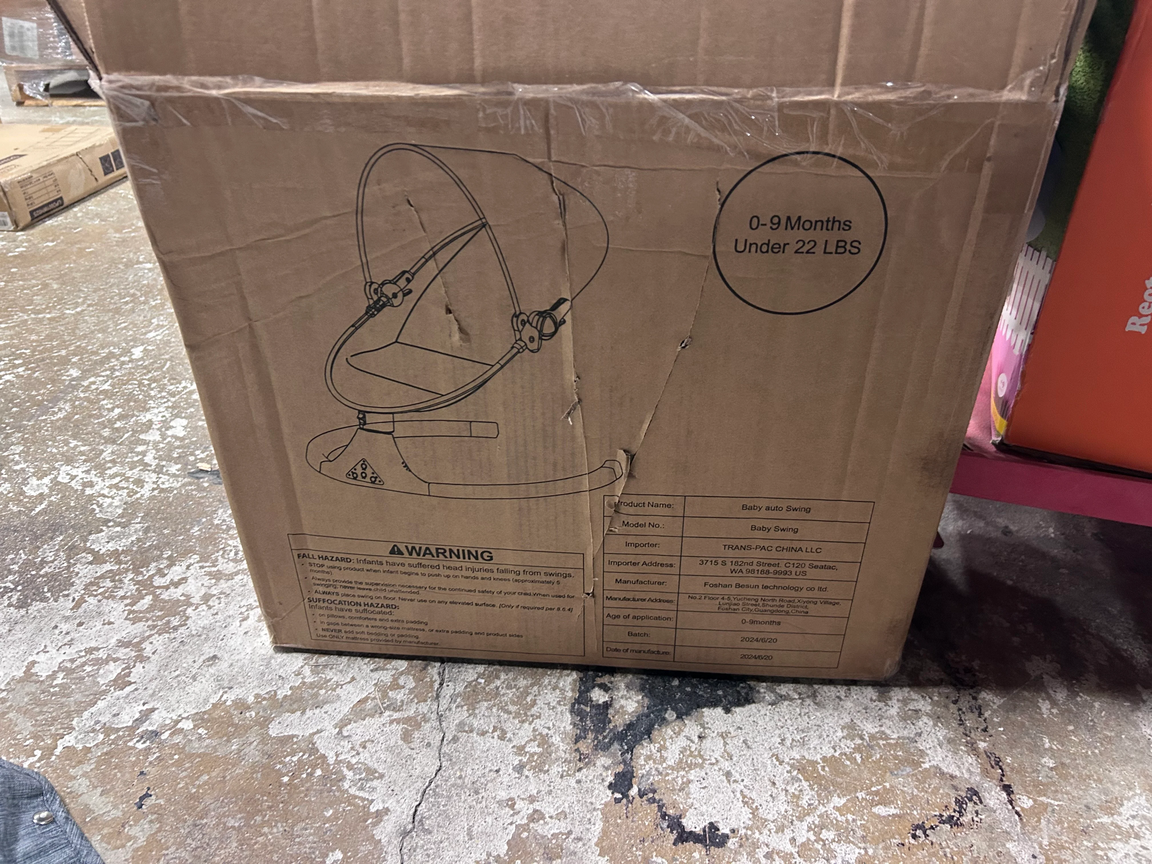 Baby Swing for Infants with Bluetooth-Gray - Image 6