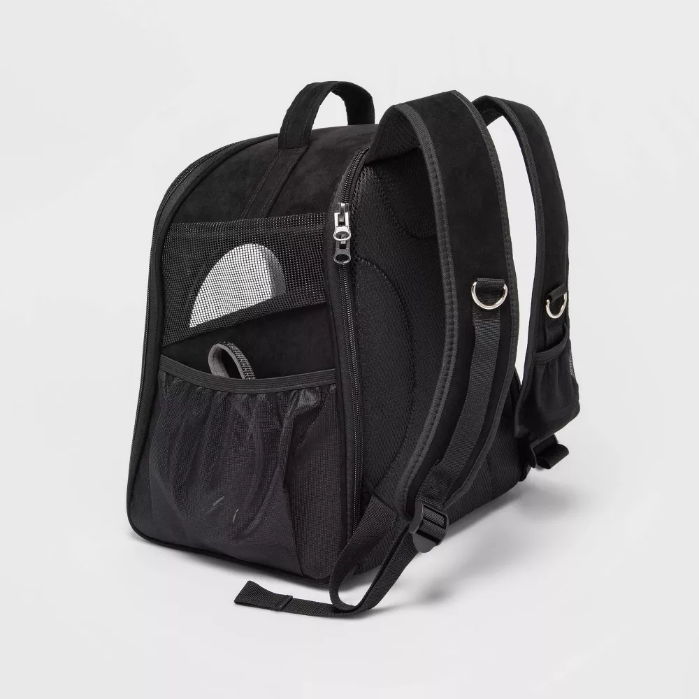 Backpack Cat Carrier - Black - Image 3