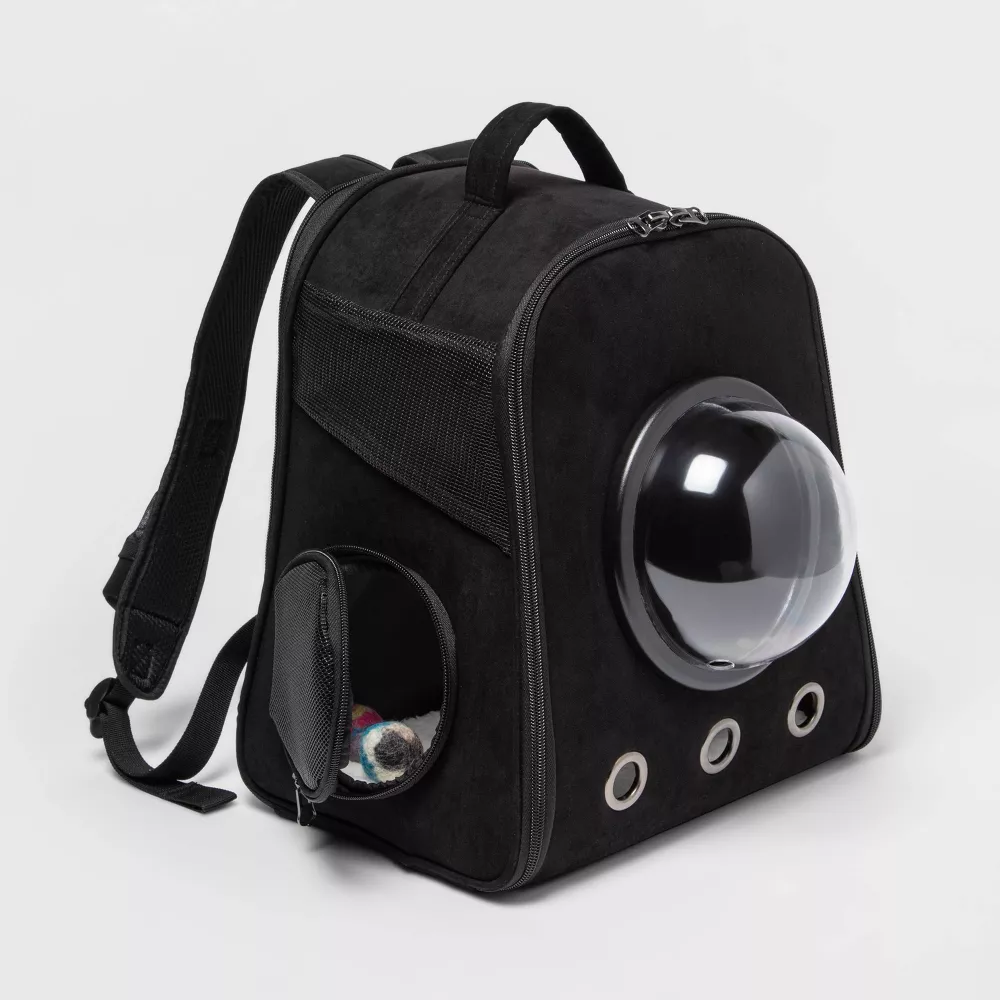 Backpack Cat Carrier - Black - Image 5