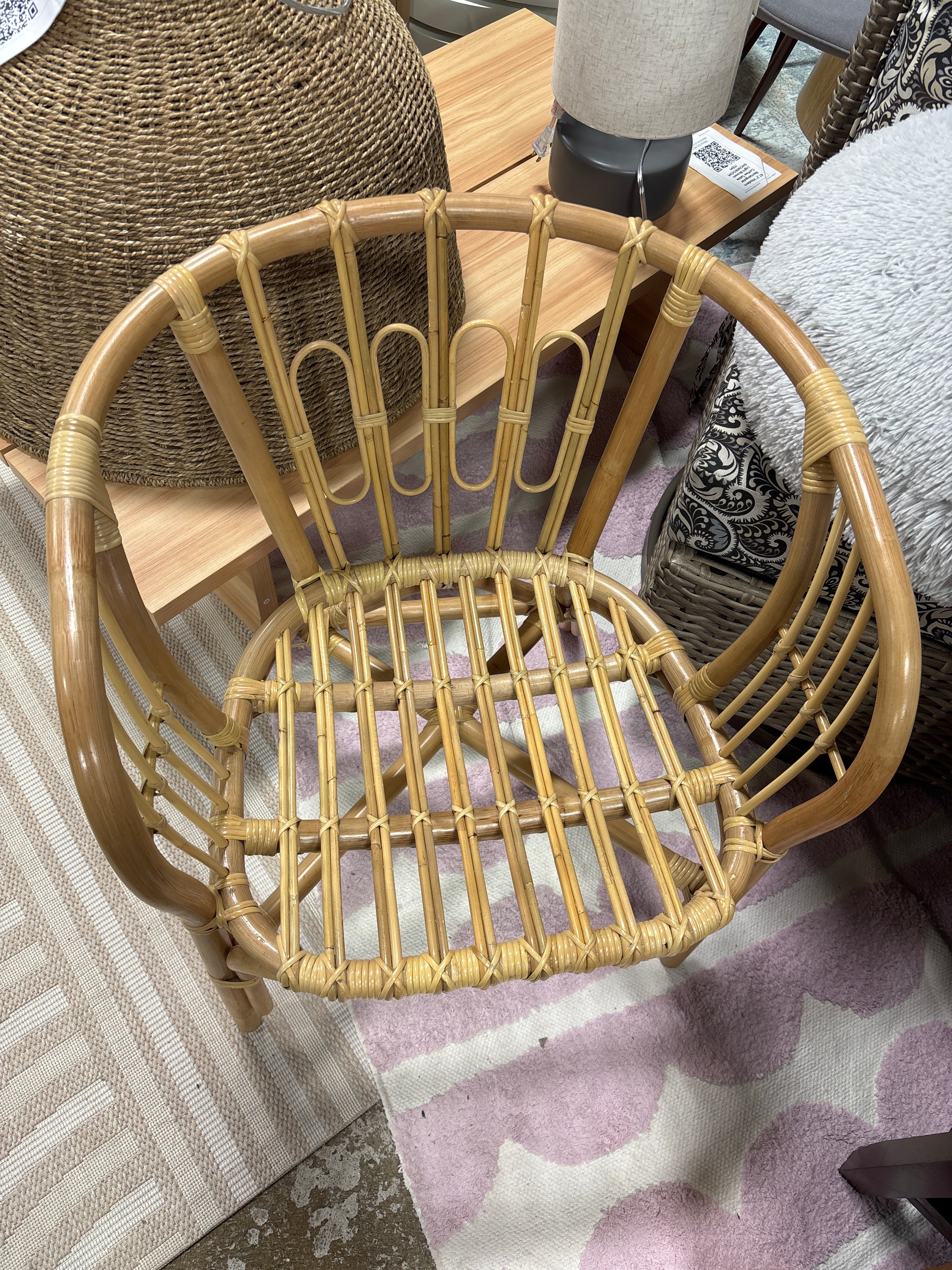 bali & pari - Luxio Rattan Chair Natural SHOWROOM ITEM - Image 5