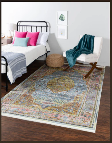 Baracoa Light Blue Area Rug 4' - Image 2