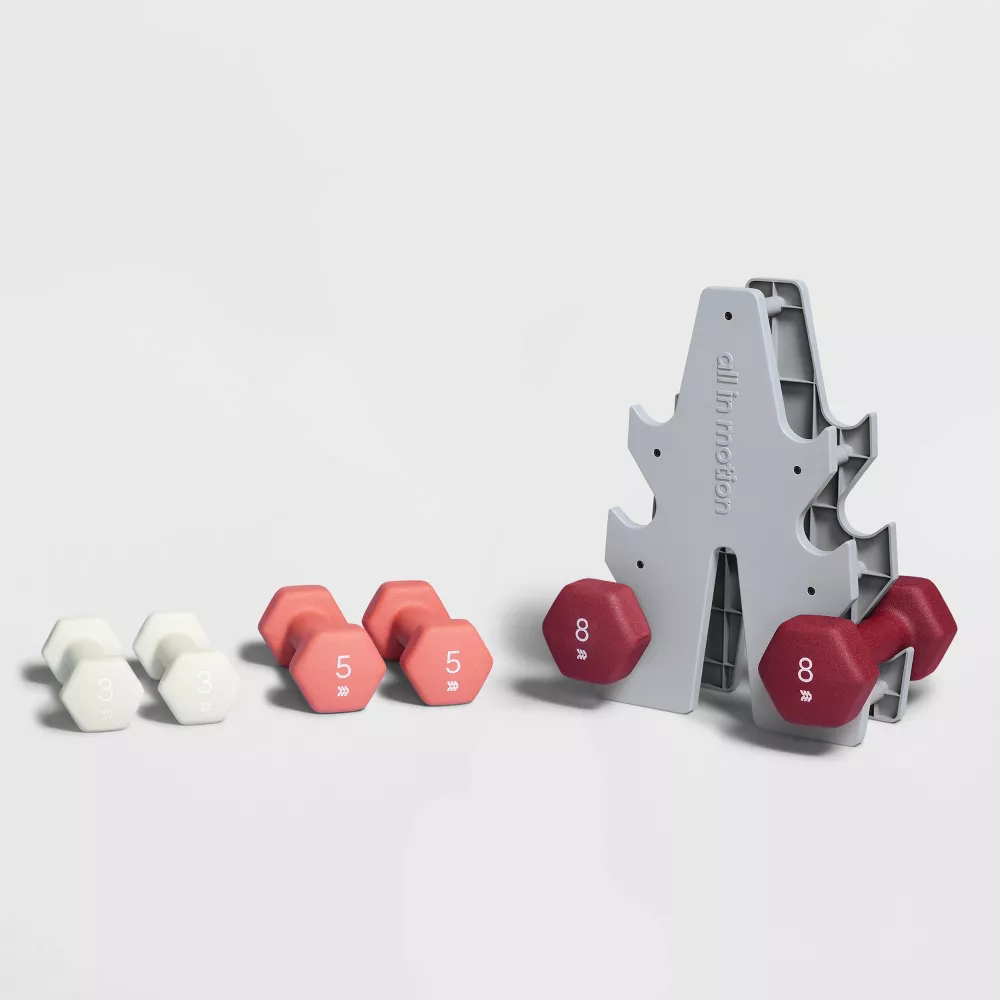 Basic Hand Weight Set Blue - Iron Dumbbells