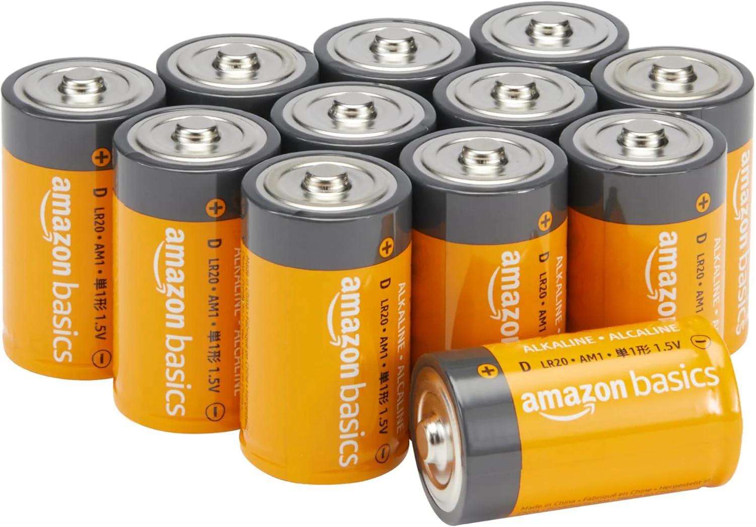 12-Pack D Cell Alkaline Batteries