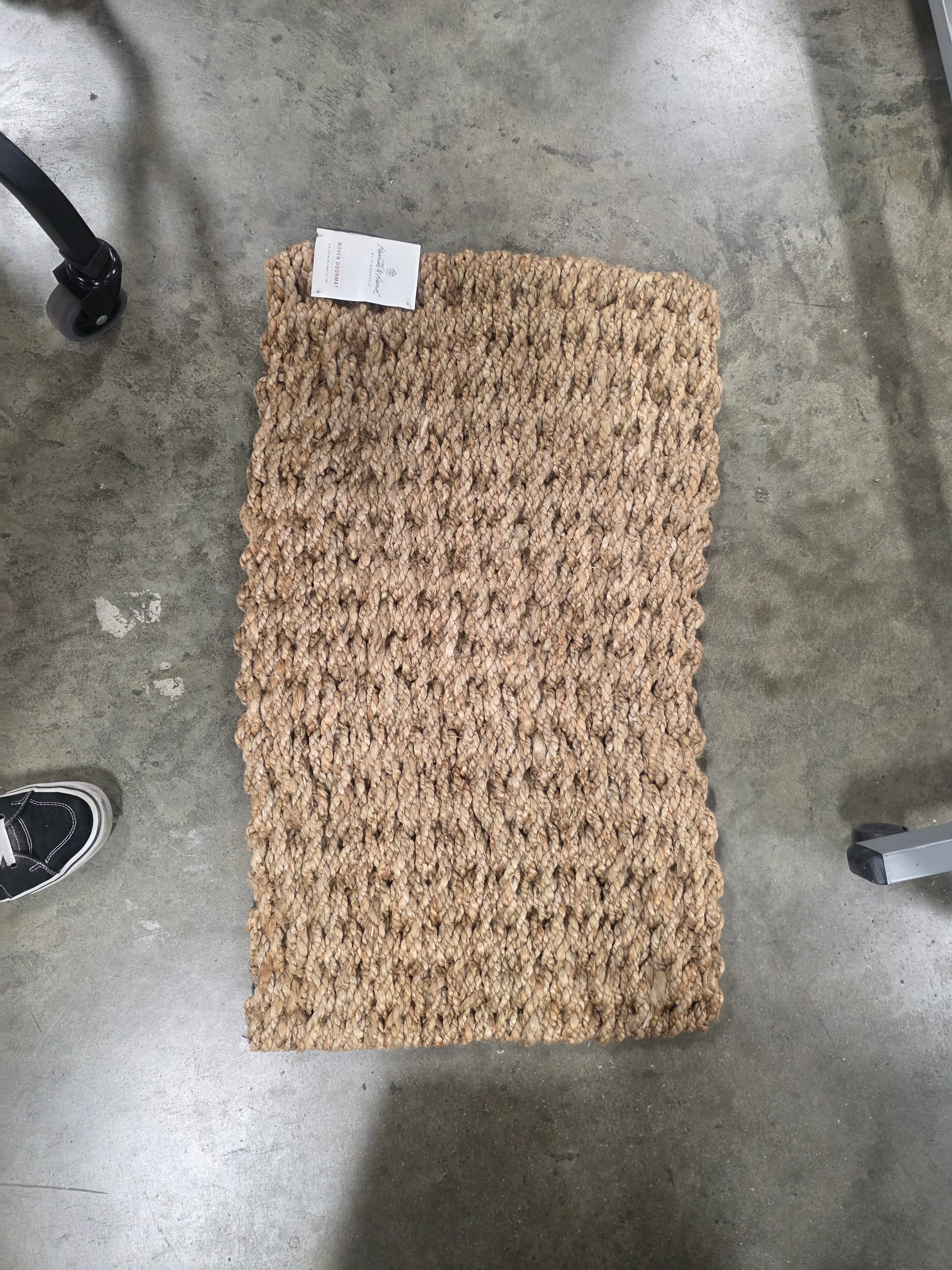 Basket Weave Jute Doormat Natural - 18"x30" - Image 4