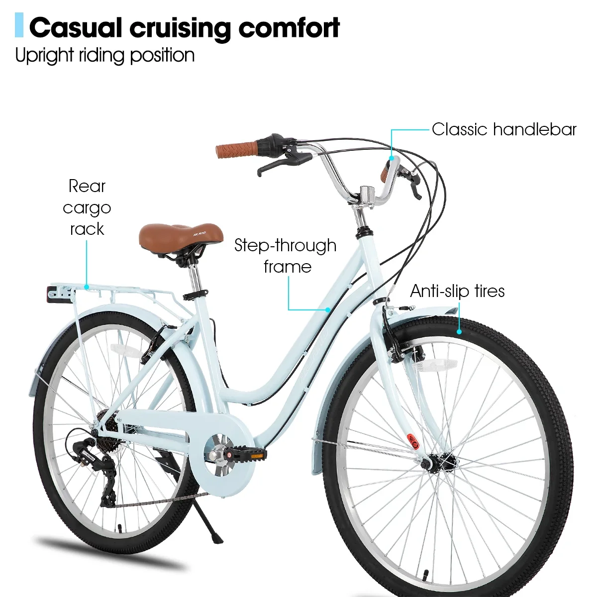 Beach Cruiser Bike for Men and Women - Image 5
