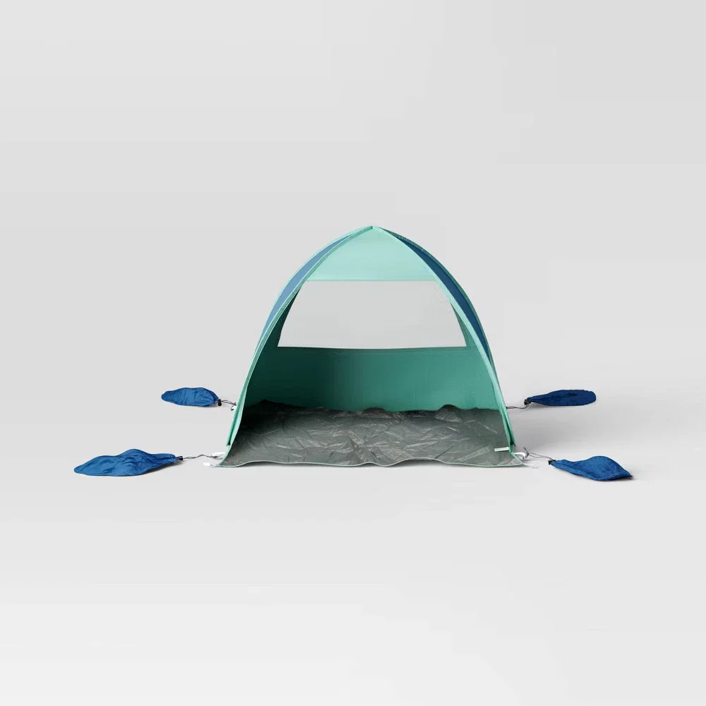 Beach Pop Up Shelter Blue/Green