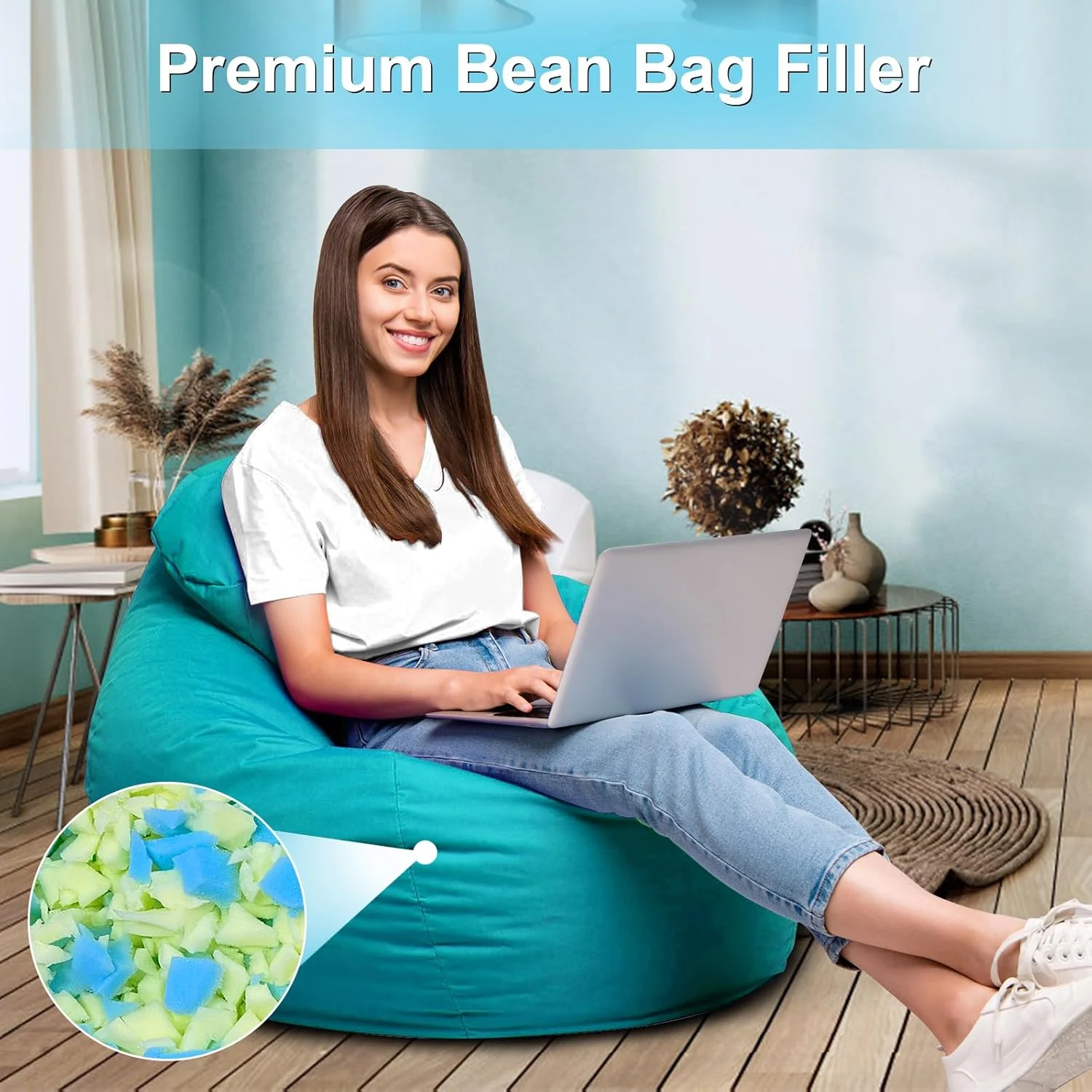 Bean Bag Filler – Shredded Memory Foam Refill - Image 4
