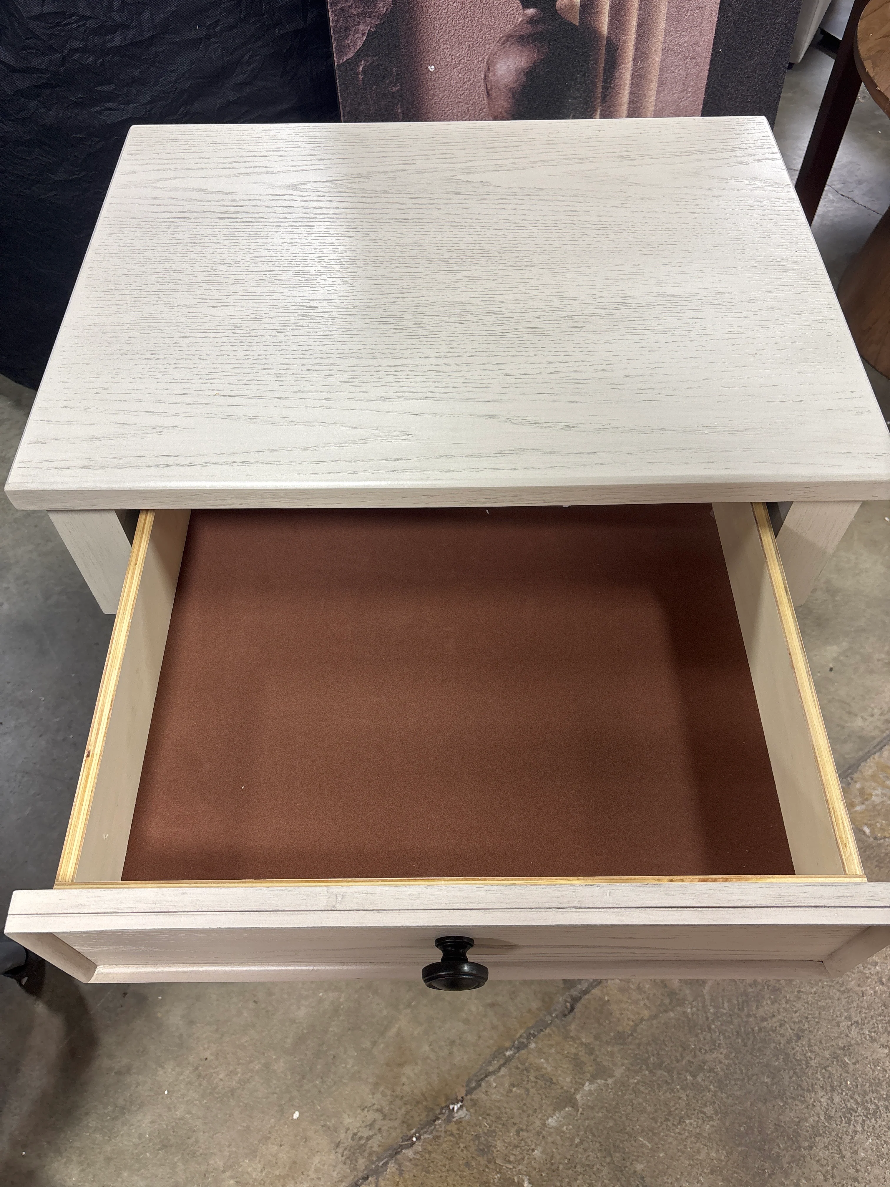 Beckett Nightstand with Natural Whitewash Finish SHOWROOM ITEM - Image 5