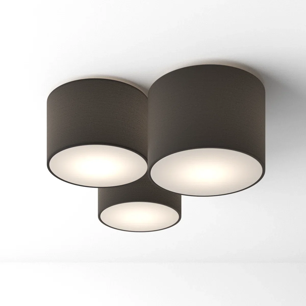 Beckman 3 - Light Simple Drum Flush Mount