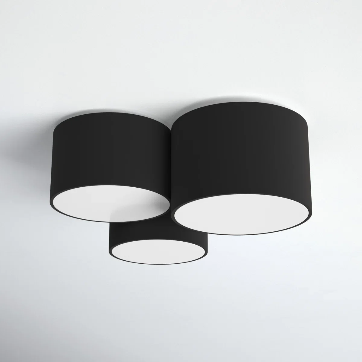 Beckman 3 - Light Simple Drum Flush Mount - Image 2