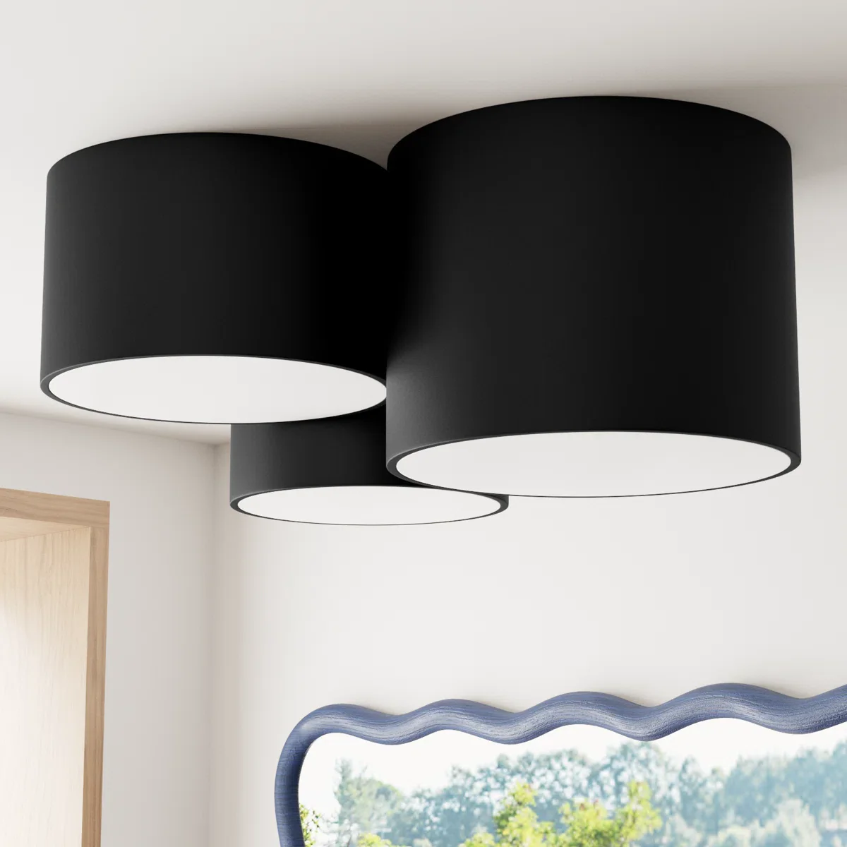 Beckman 3 - Light Simple Drum Flush Mount - Image 4