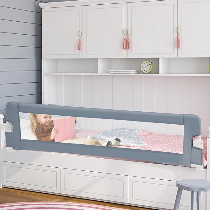 Bed Rails for Toddlers, Extra Long, Swing Down Safety Bed Guard for Convertible Crib - Image 4