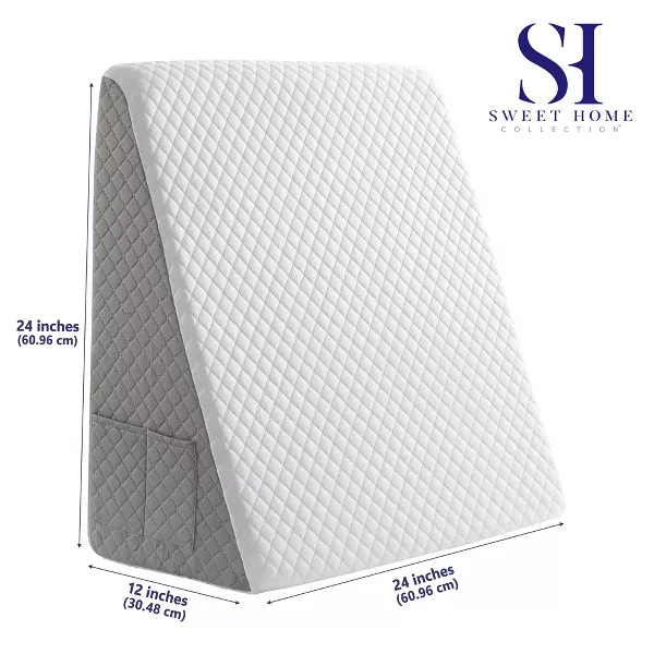 Bed Wedge Pillow with High Density Foam for Versatile Support - Image 5