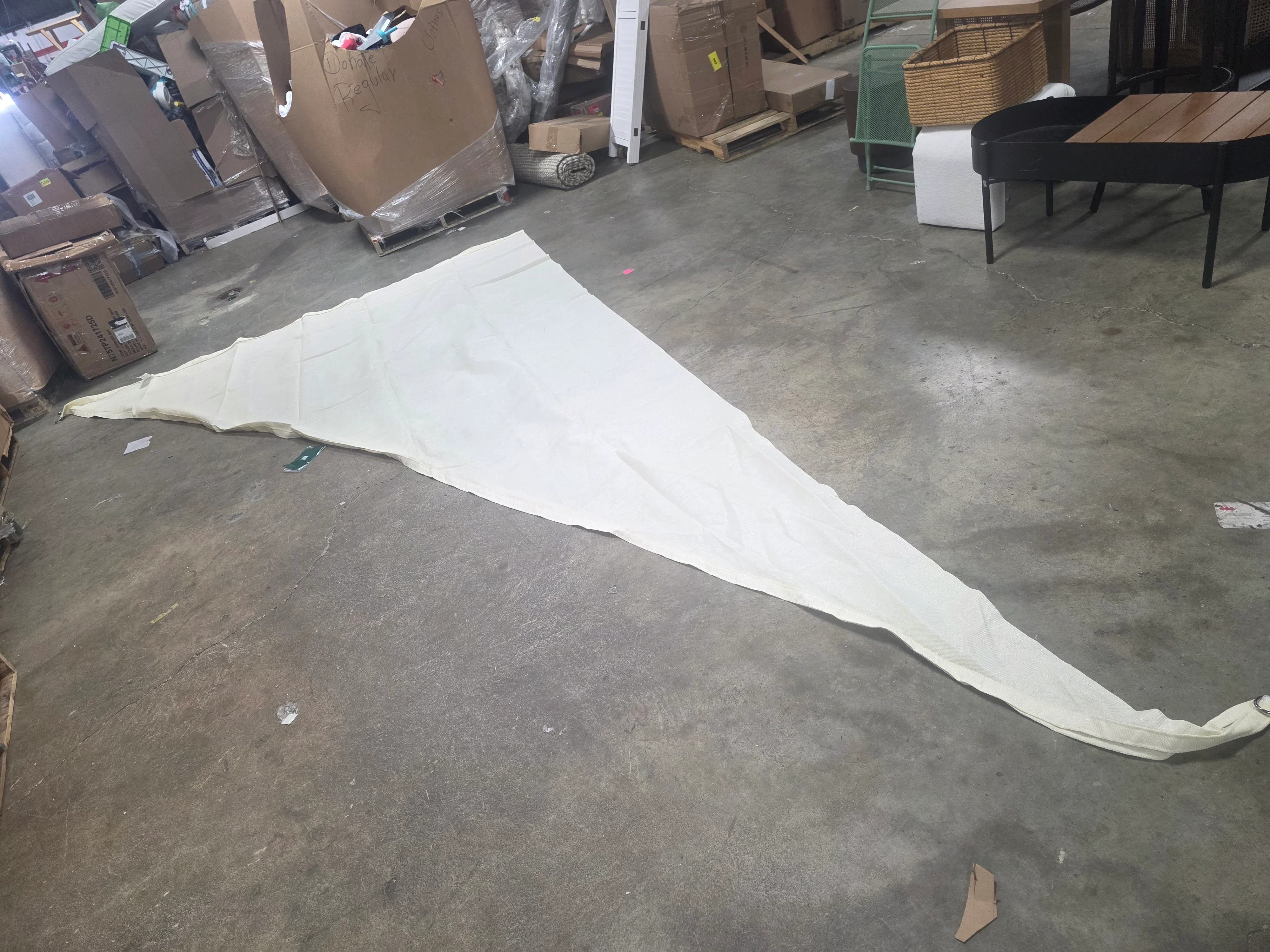 Beige Sun Shade Sail Right Triangle Canopy - Image 4