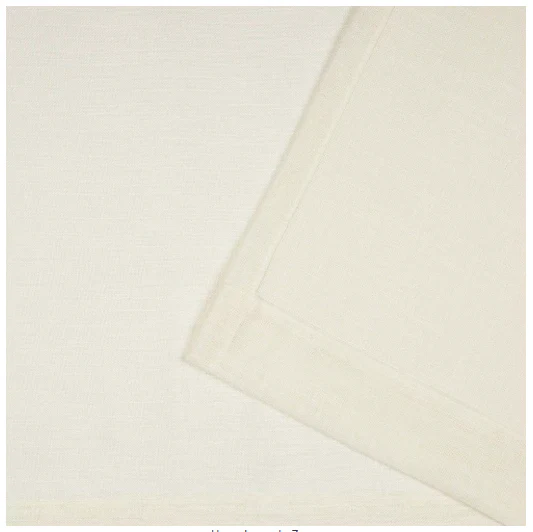Bella Ivory Solid Sheer Hidden Tab / Rod Pocket Curtain (Set of 2) - Image 4