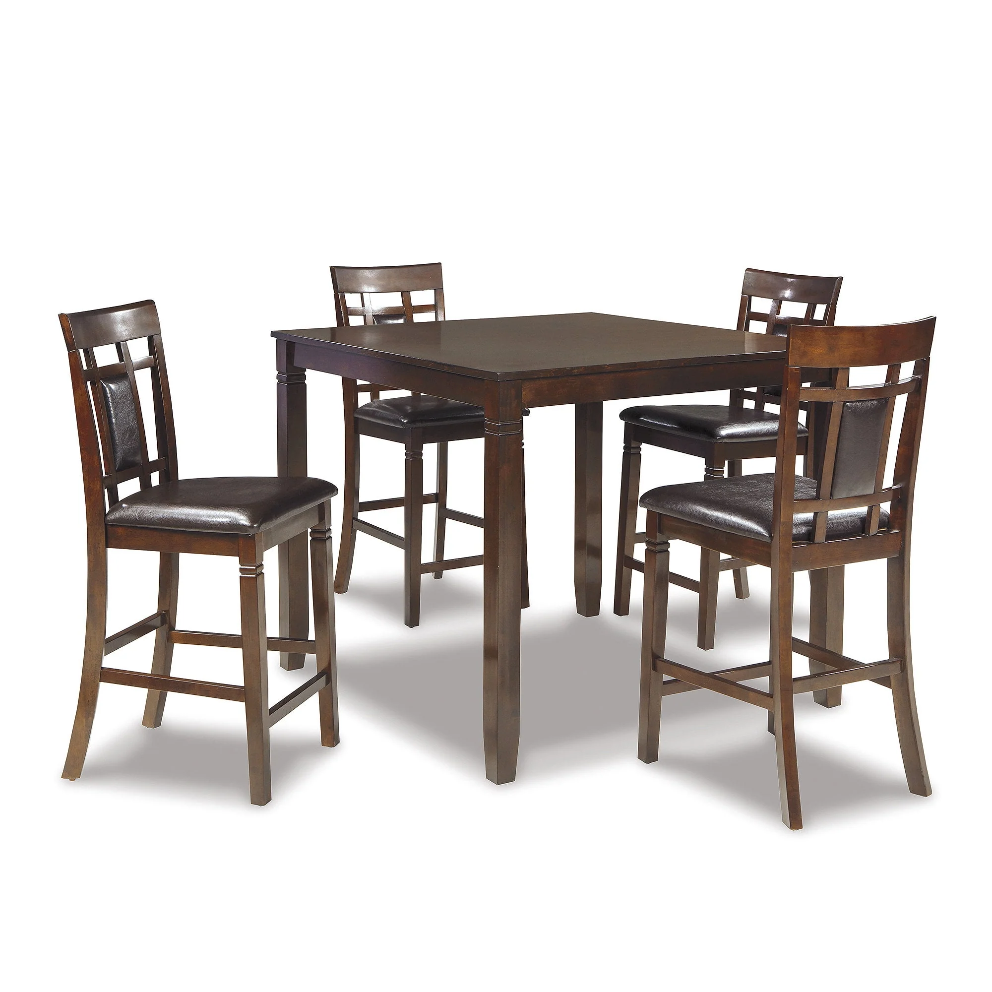 Bennox 5-Piece Counter Height Dining Set - Brown