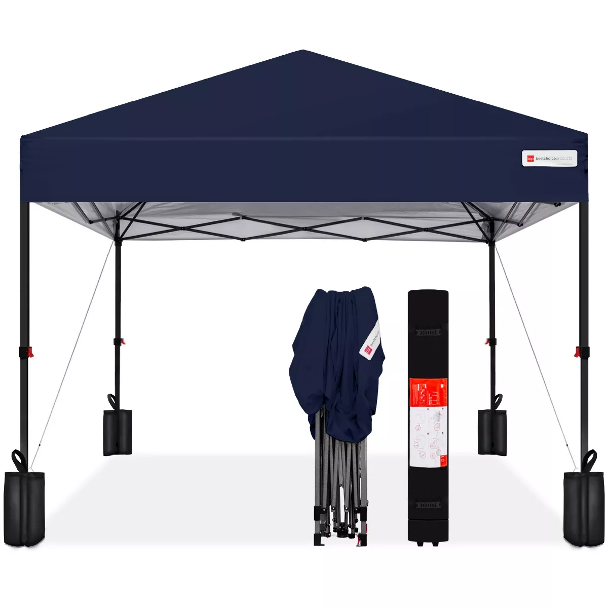 Best Choice Products 10x10ft Easy Setup Pop Up Canopy - Blue SHOWROOM ITEM