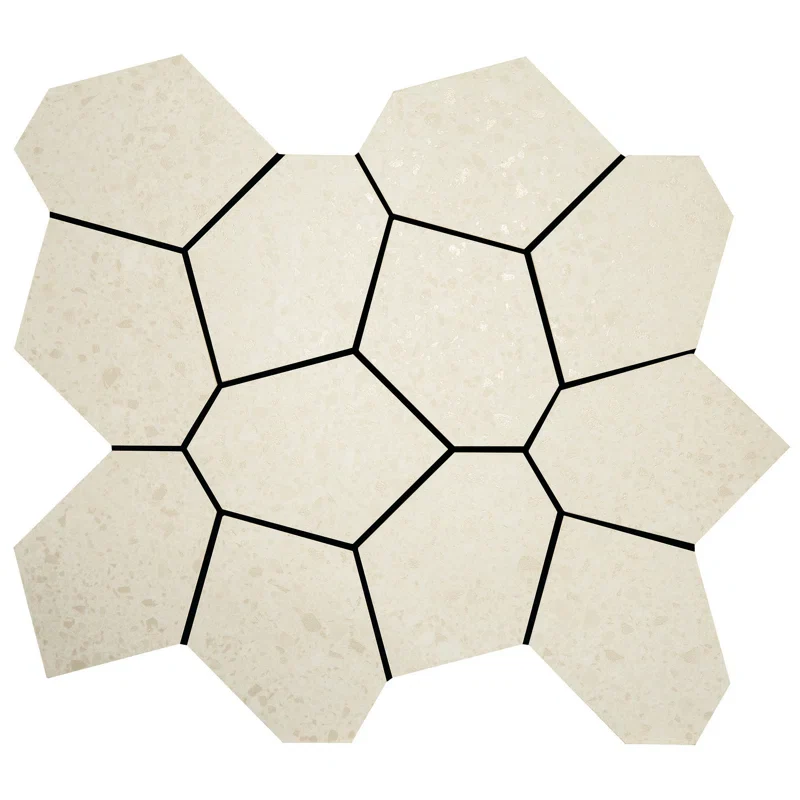 Birthplace Porcelain Terrazzo Look Tile Mosaic Sheet