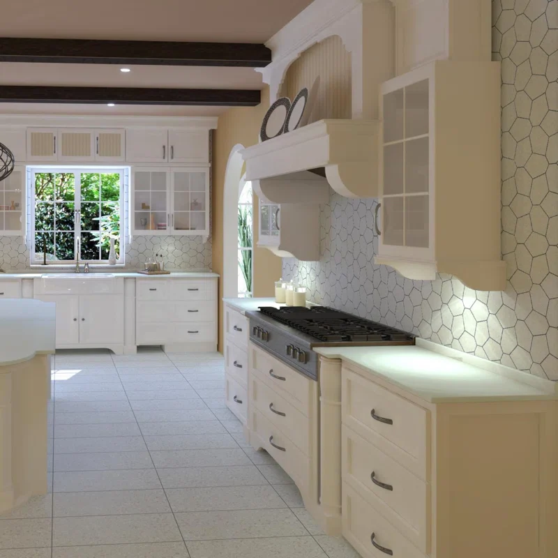 Birthplace Porcelain Terrazzo Look Tile Mosaic Sheet - Image 3