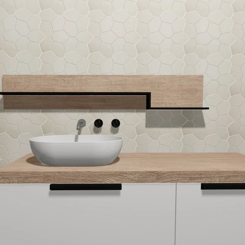 Birthplace Porcelain Terrazzo Look Tile Mosaic Sheet - Image 5