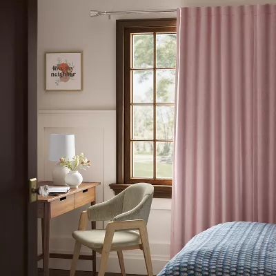 Blackout Corded Ribbed Curtain Panels - Image 2