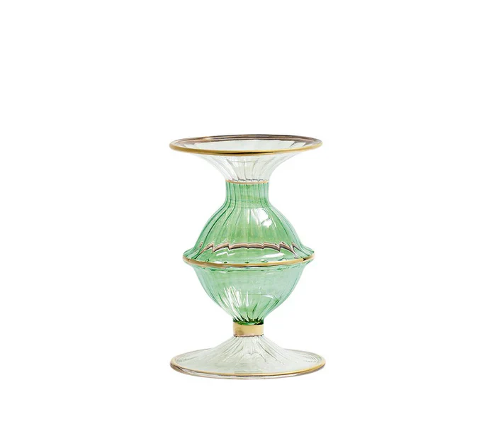 Blossom Candle Holder in Green SHOWROOM ITEM