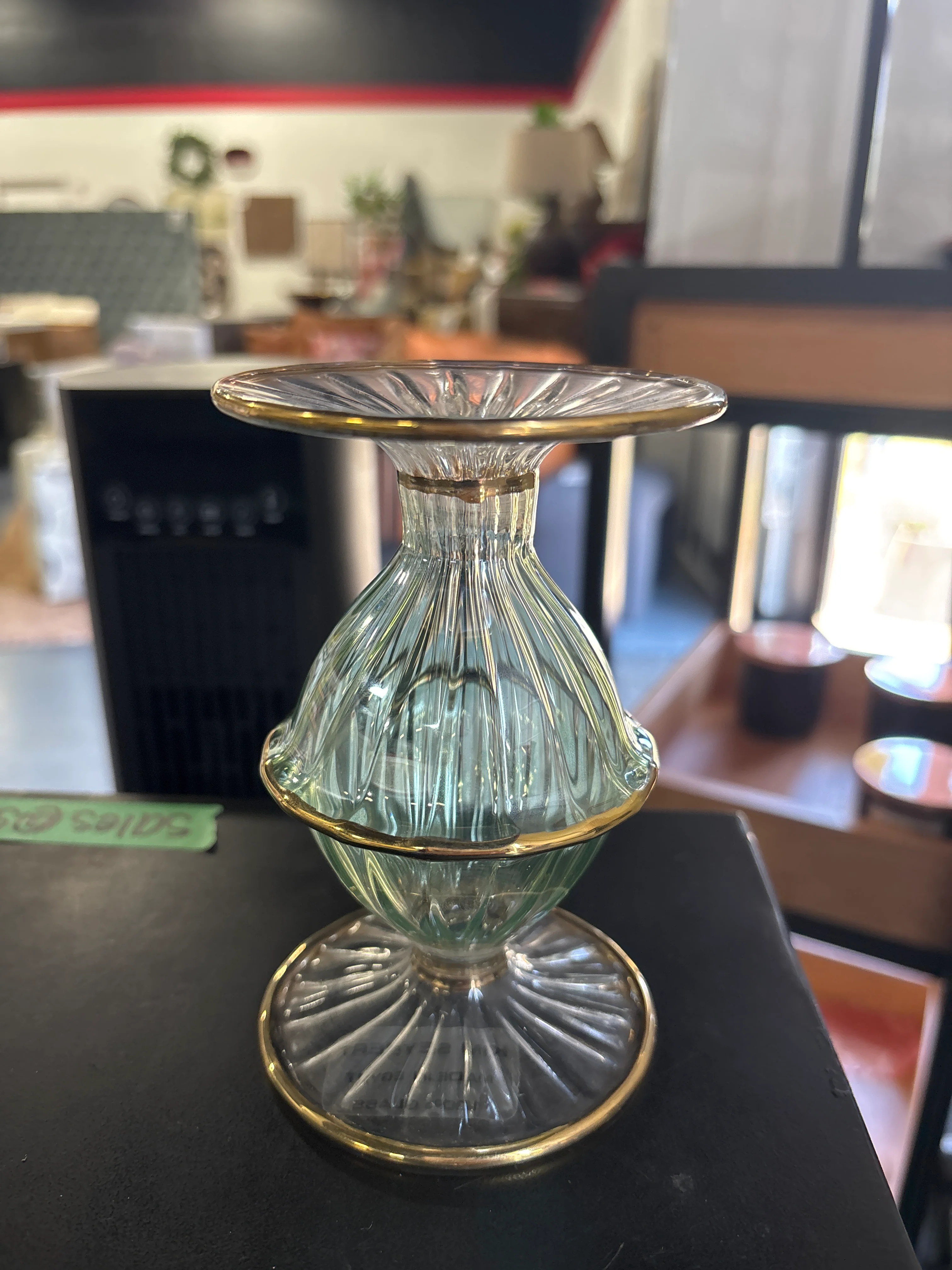 Blossom Candle Holder in Green SHOWROOM ITEM - Image 2