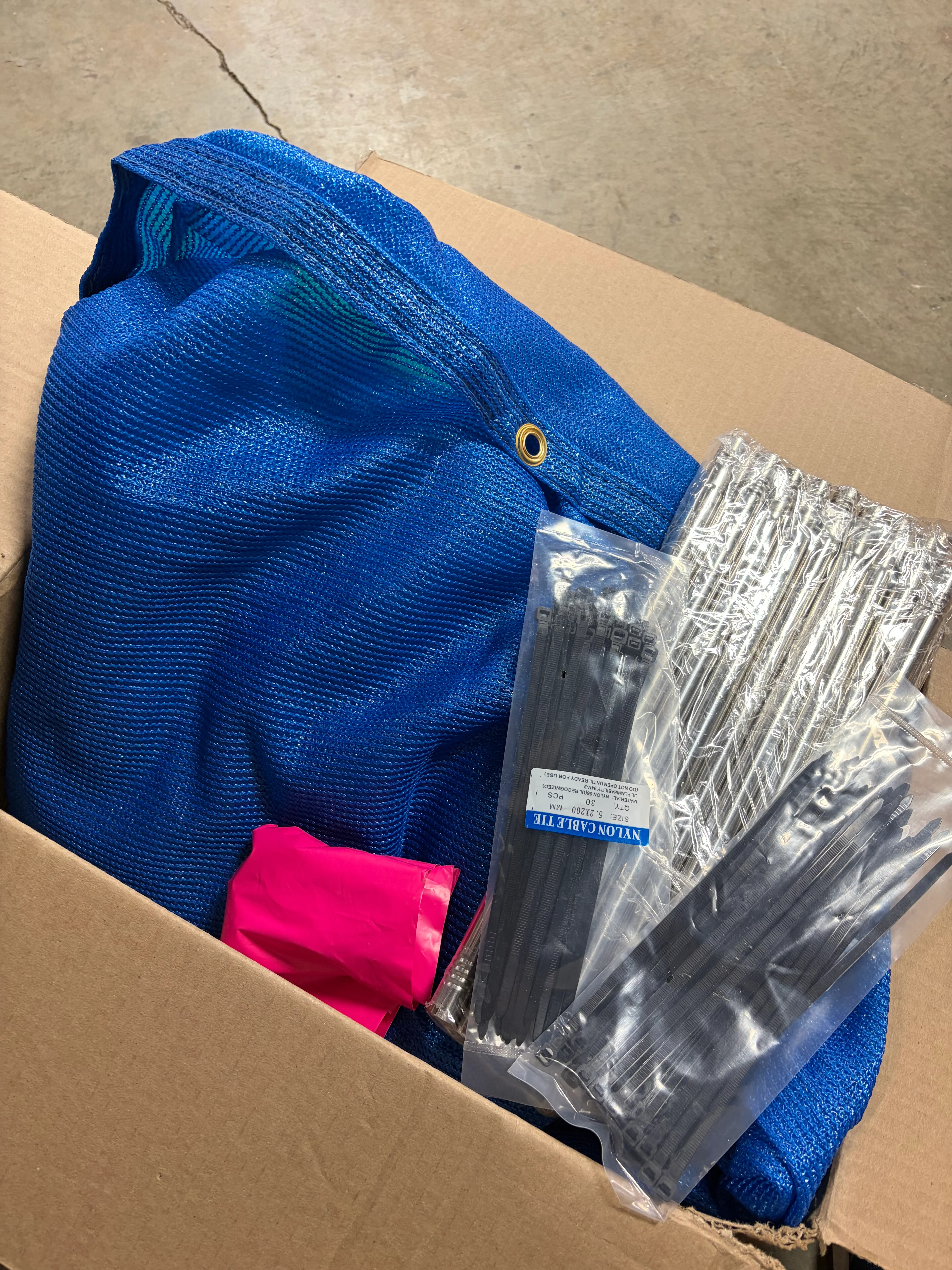 Blue Super Heavy Duty Mesh Tarp Net - Image 7