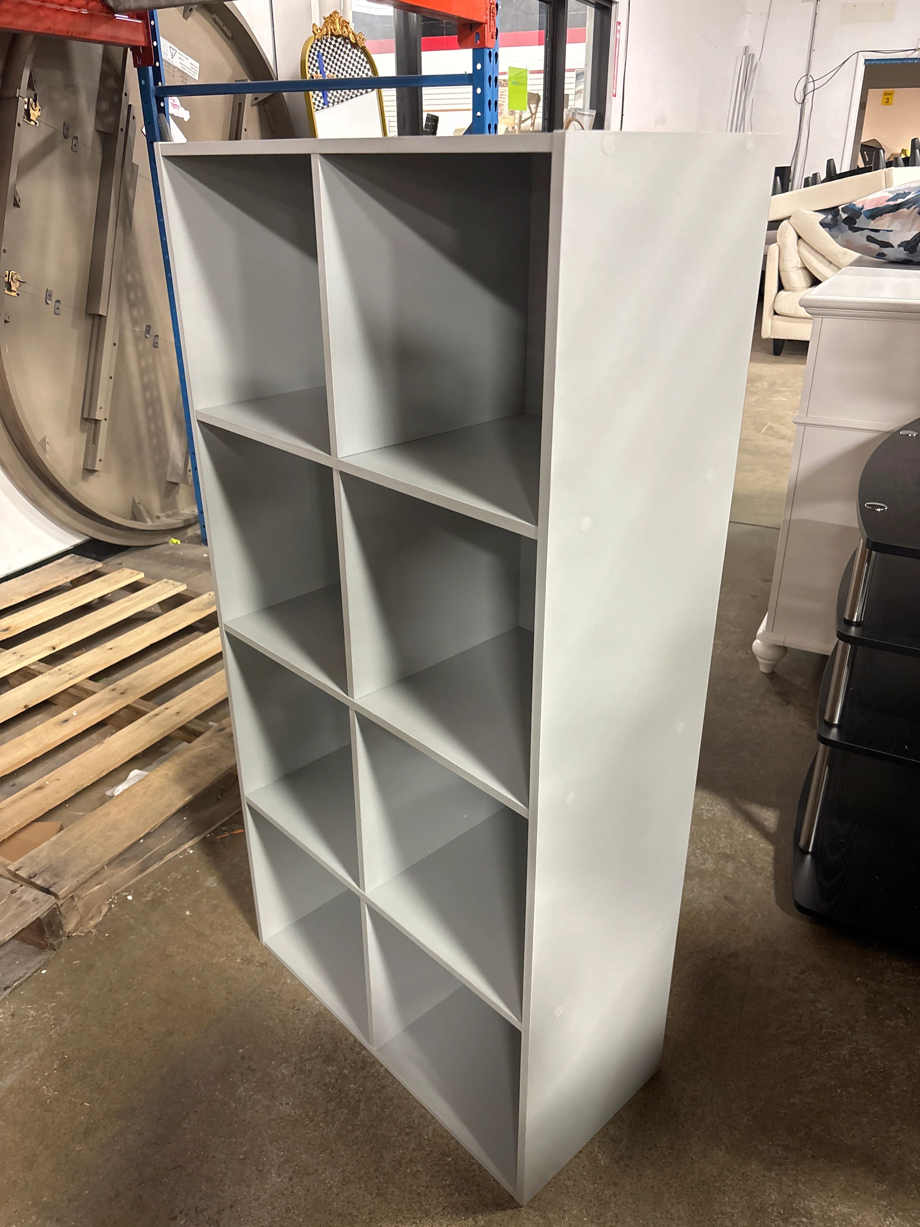 Bookcase 8-Cube Storage Organizer Grey SHOWROOM ITEM - Image 4