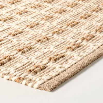 Box Grid Rectangular Handmade Woven Area Rug - 2'x3' Accent - Image 3