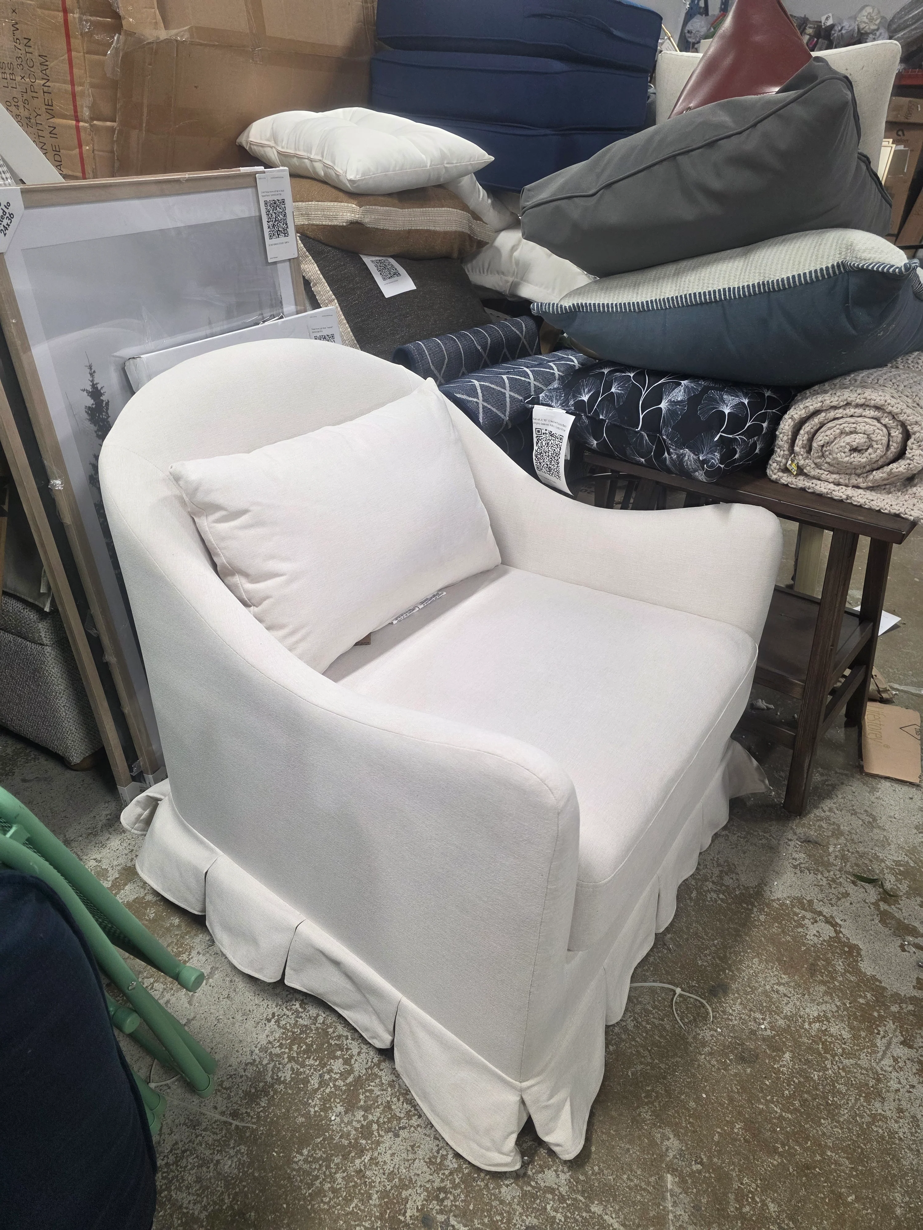 Box Pleat Upholstered Chair - Threshold™ designed with Studio McGee - SHOWROOM ITEM - Image 2