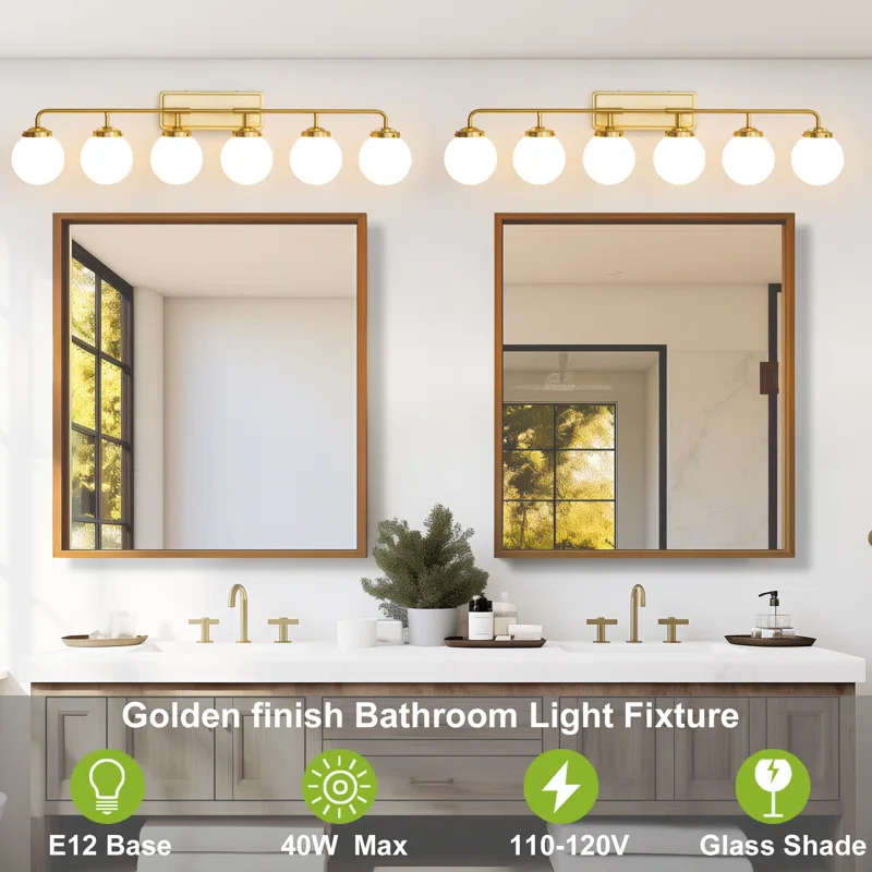 Brackenley 6 - Light Dimmable Vanity Light - Image 2