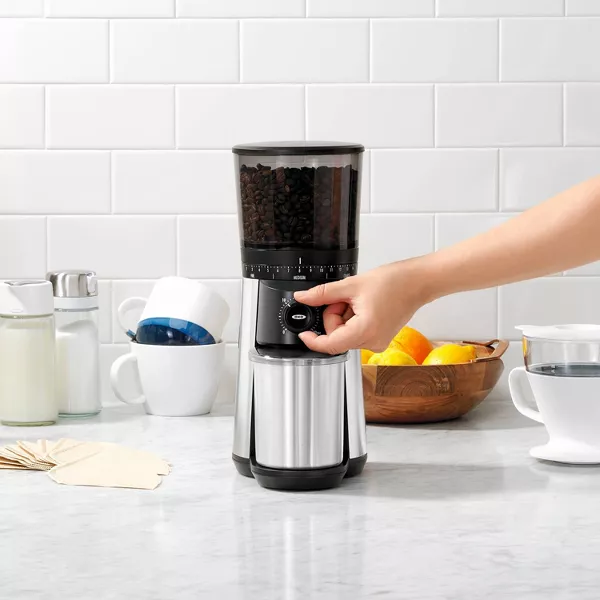 BREW Conical Burr Coffee Grinder - Stainless Steel - Image 4