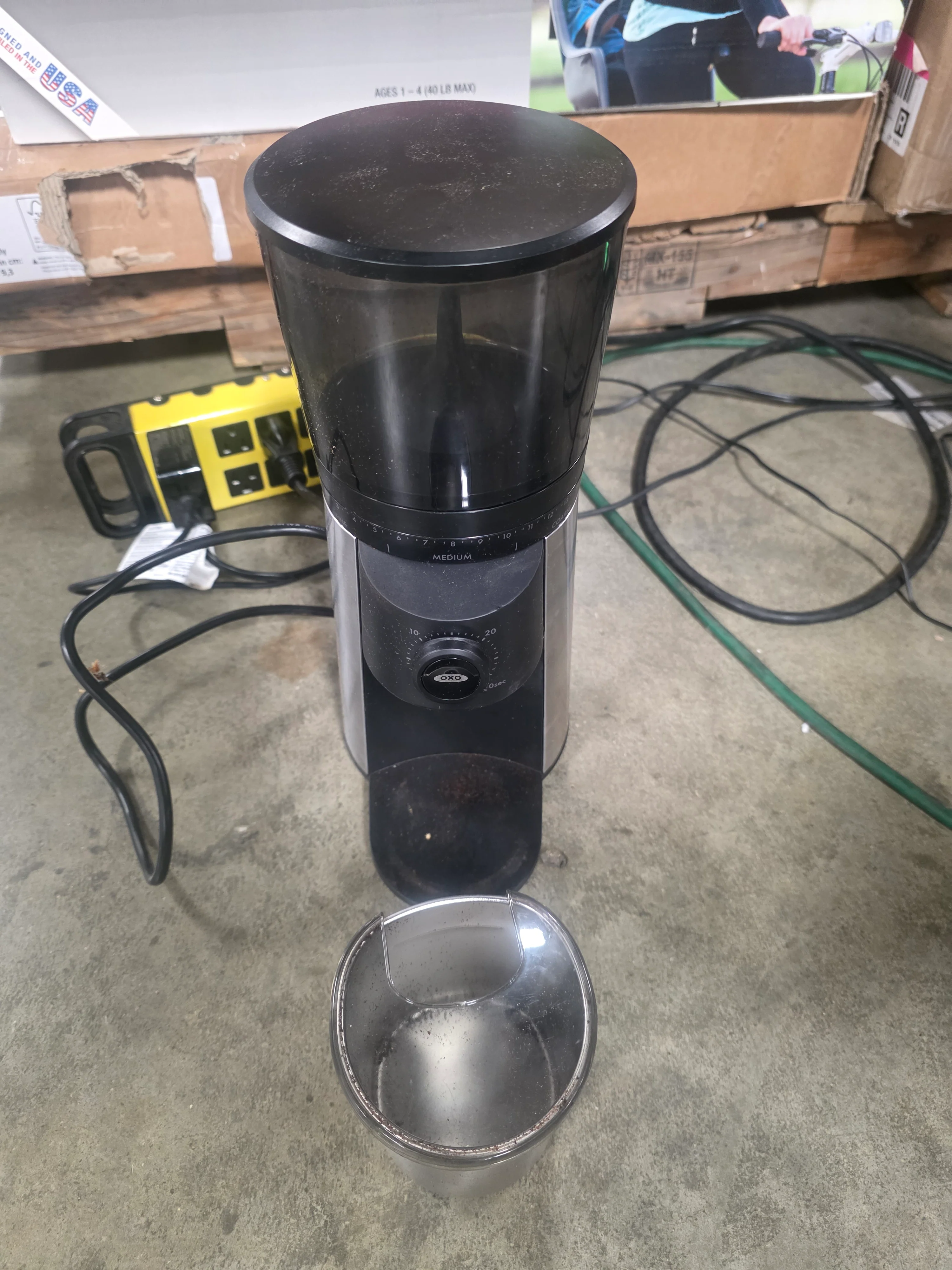 BREW Conical Burr Coffee Grinder - Stainless Steel - Image 9