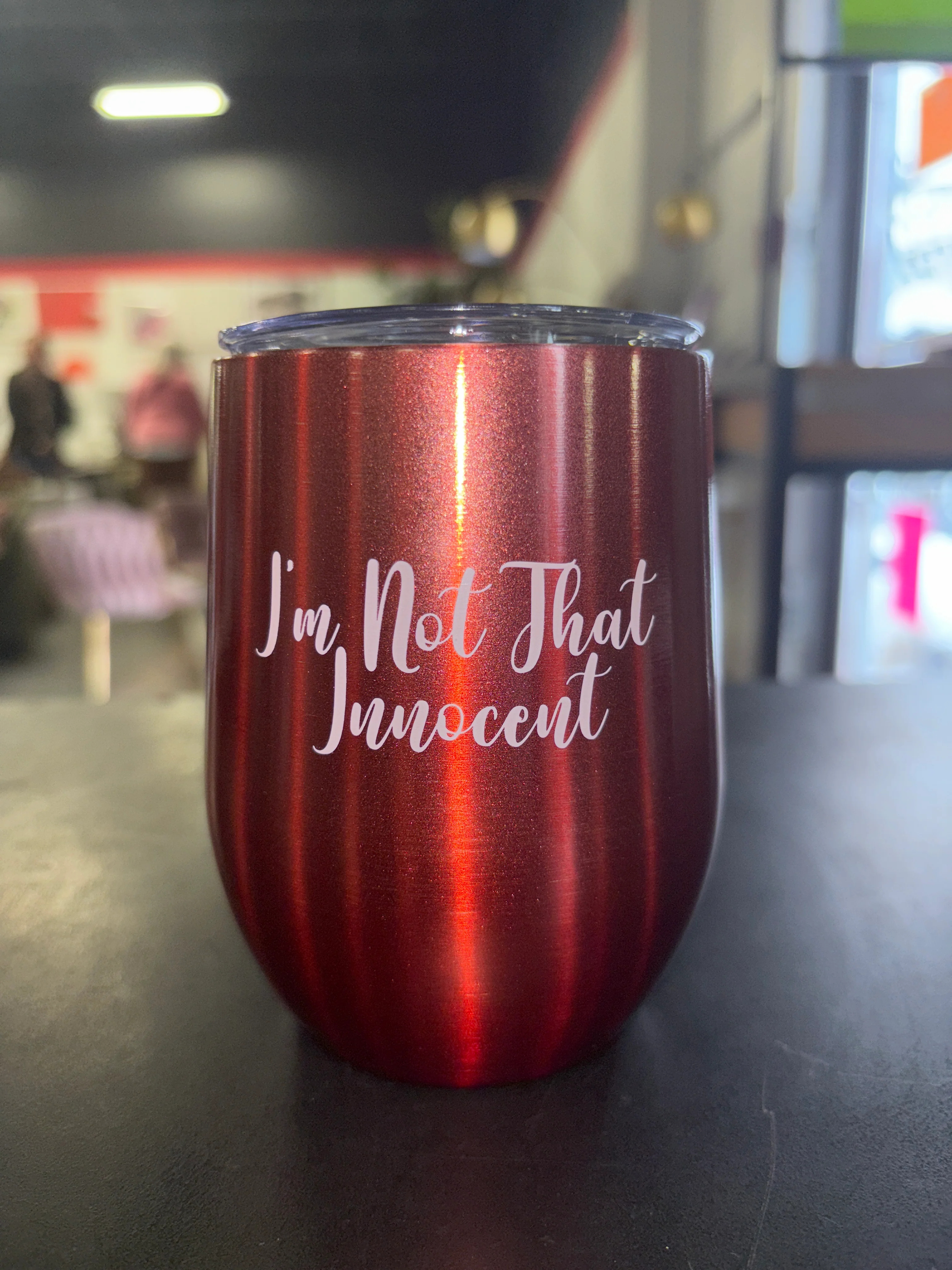 Britney Spears "I'm not That Innocent" Tumbler - Red SHOWROOM ITEM - Image 2