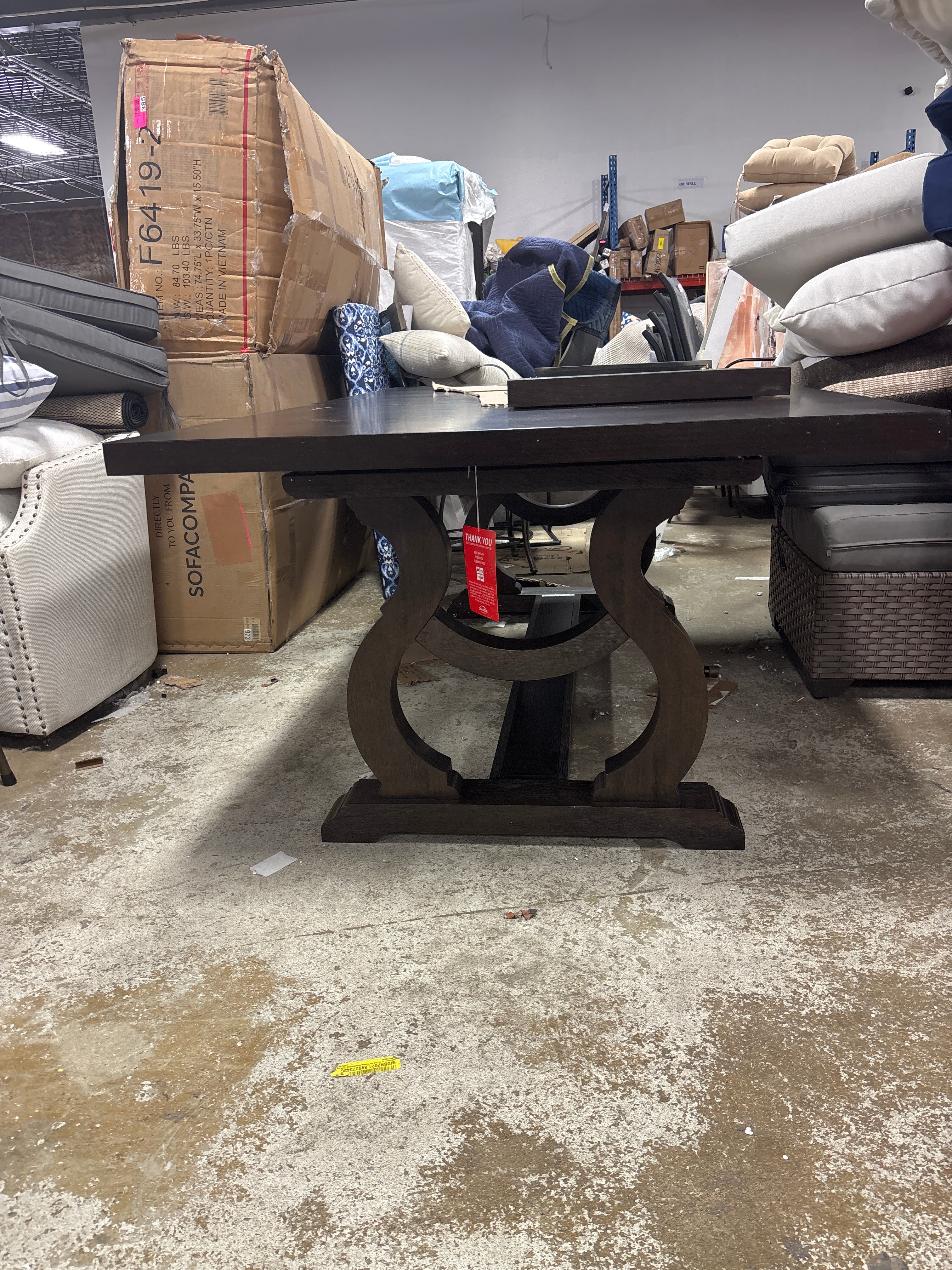Brockway 104-Inch Extension Leaf Dining Table - Barley SHOWROOM ITEM - Image 3