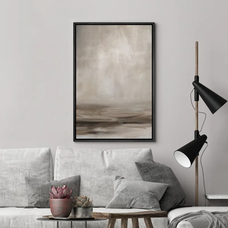 Brown Minimalist Abstract Landscape SHOWROOM ITEM