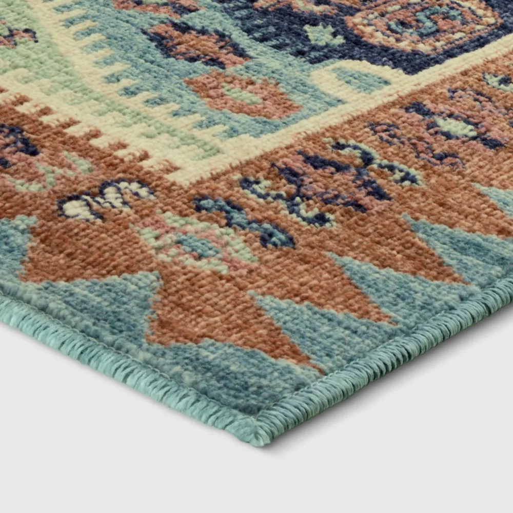 Buttercup Diamond Vintage Persian Woven Rug 5'x7' - Image 3