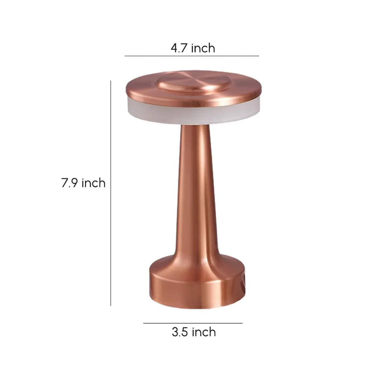 Caidenlee Portable LED Desk Lamp 3-Levels Brightness Touch Sensor