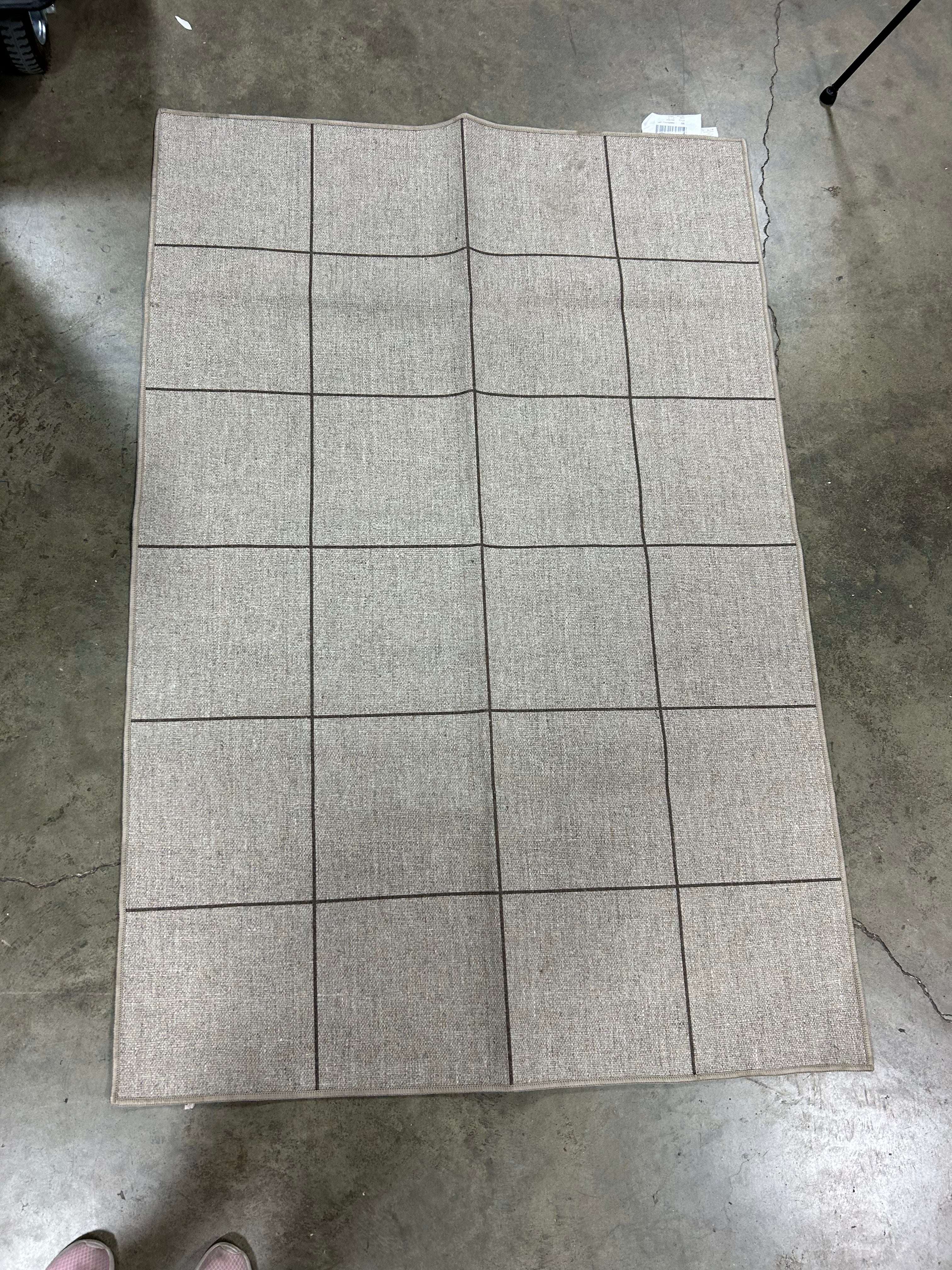 Calandra Checkered Pet Friendly Machine Washable Area Rug, 4' x 6', - Image 6