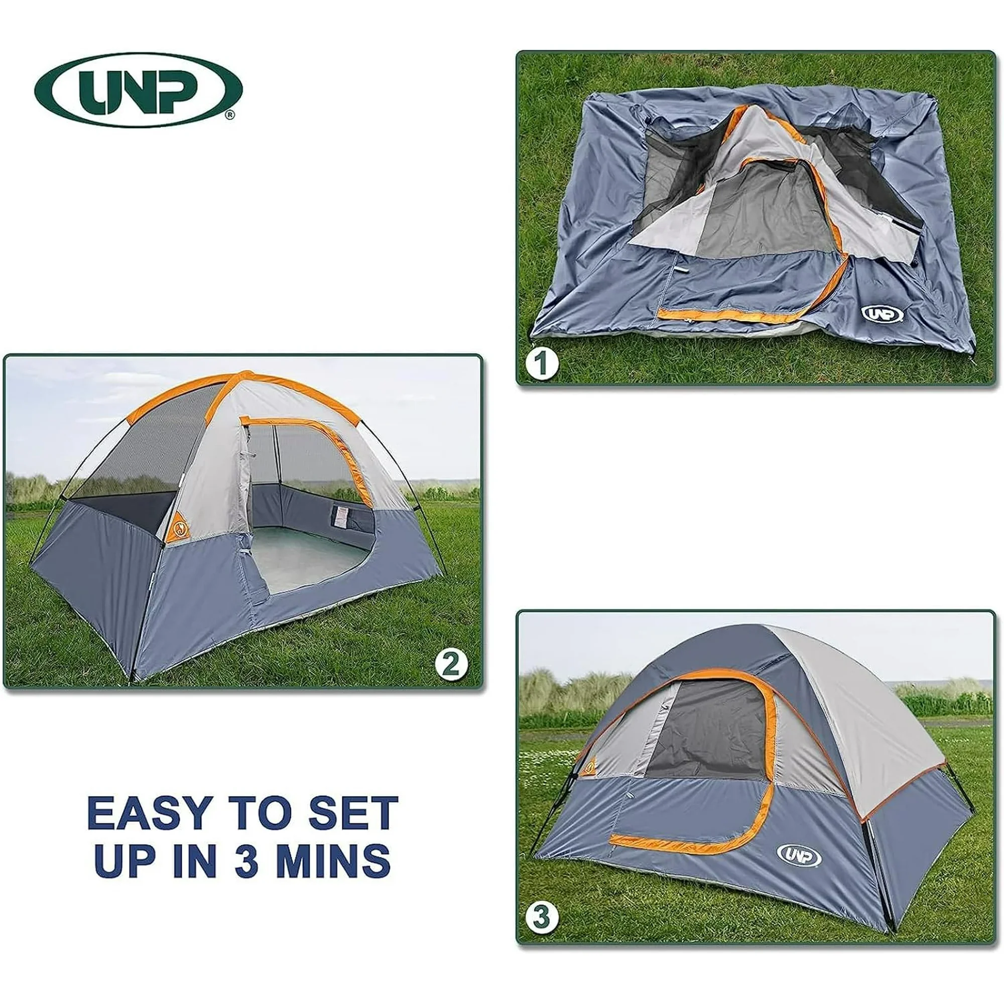 Camping Tent 4 Person, Waterproof Windproof - Image 3