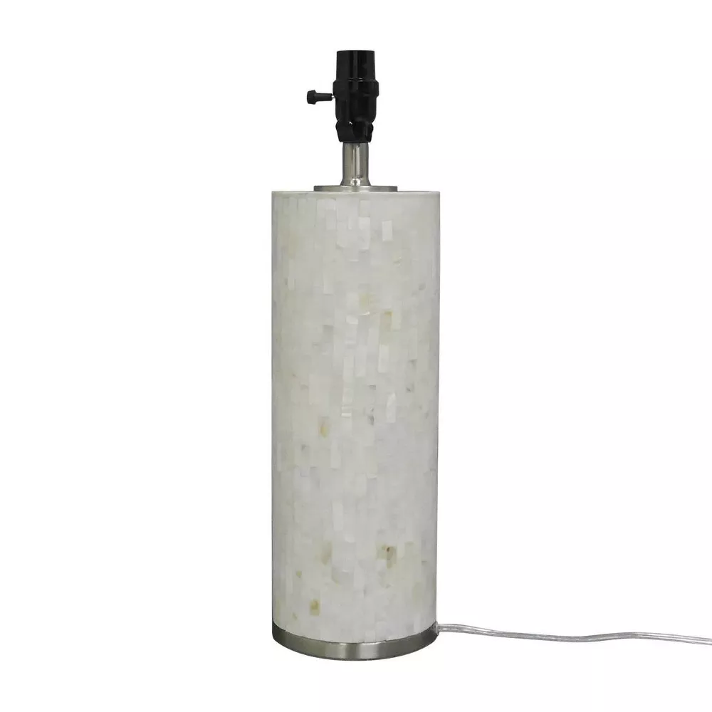 Capiz Subway Tile Large Lamp Base Shell - Image 3