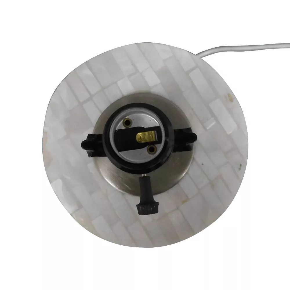 Capiz Subway Tile Large Lamp Base Shell - Image 5