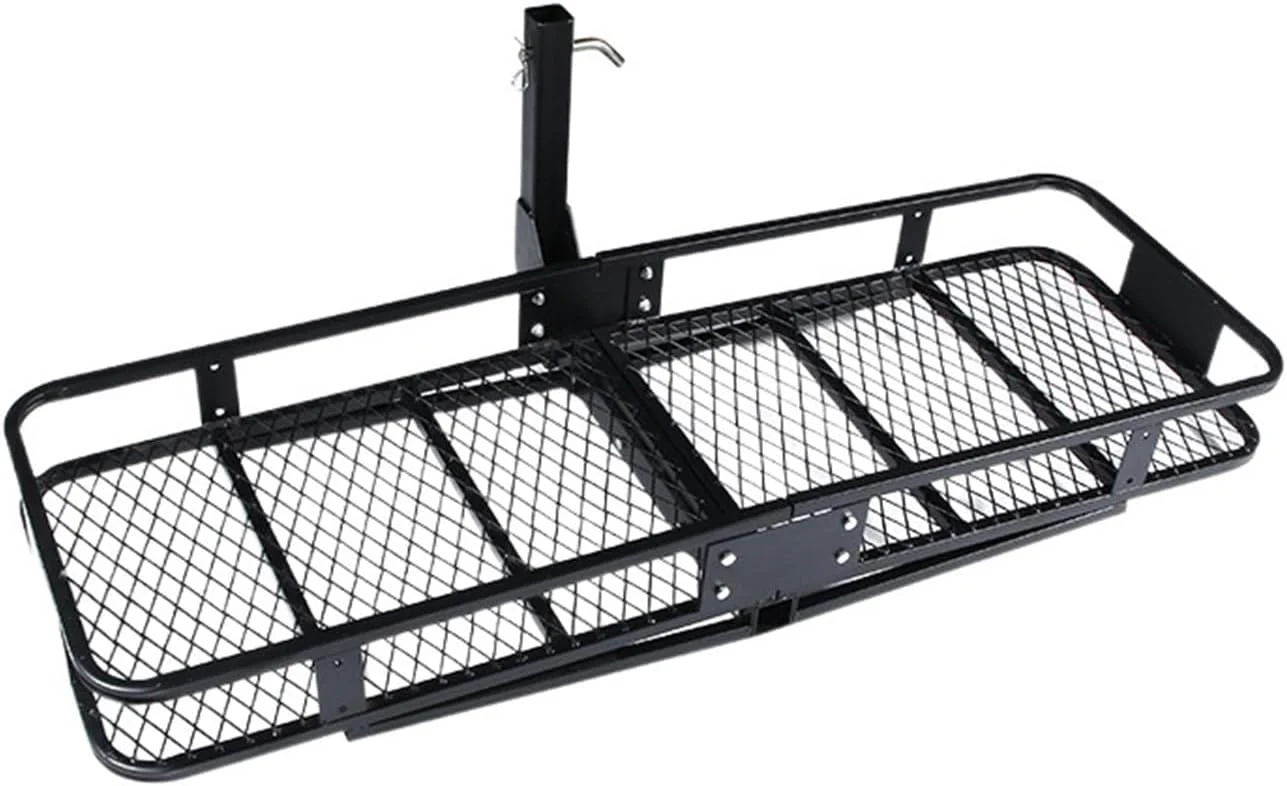 Car Roof Rack, Basket Folding Hitch Cargo Carrier Foldaway Steel Mesh - Image 4