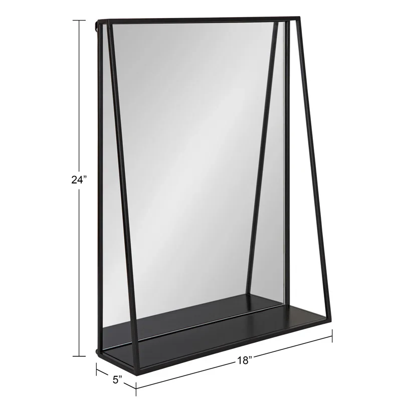 Carlyssa Modern & Contemporary Accent Mirror with Shelf - Image 5