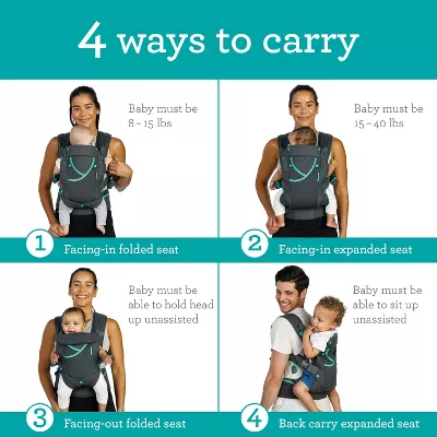Carry On Active Baby Carrier - Gray - Image 5