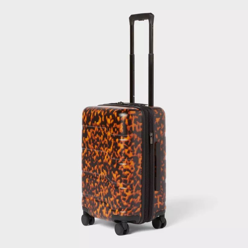 Carry On Hardside Suitcase - Tortoise Shell - Image 2