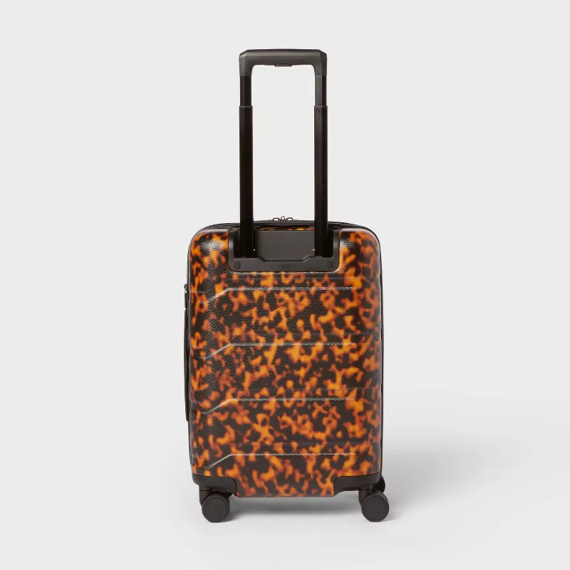 Carry On Hardside Suitcase - Tortoise Shell - Image 3